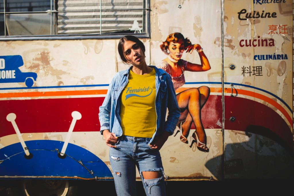 Feminist Swoosh Bella+Canvas 3001 Maize Yellow