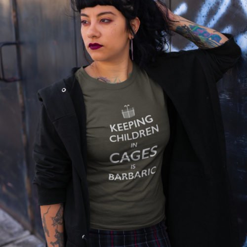 Keeping Children In Cages Is Barbaric - Women's Slim Fit Tee