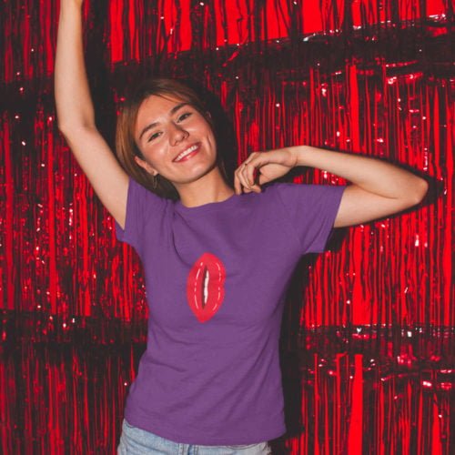 Portrait Lips Women's Slim Fit Tee