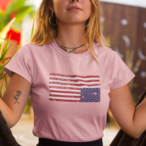 Roe Your Boat Flag Unisex Tee